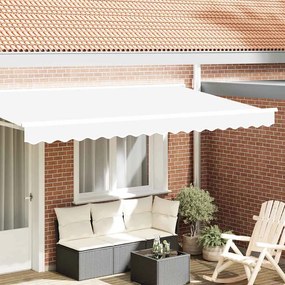 vidaXL Valência de Toldos para Estrutura de 4m Branca 3.8x0.2m