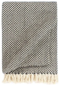 vidaXL Manta em algodão 125x150 cm antracite