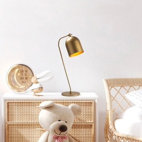 Candeeiro de Mesa Sanika – Dourado – 22 x 30 x 60 cm