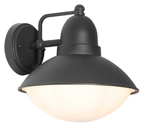 Candeeiro de parede exterior moderno preto IP44 - Marcel Moderno