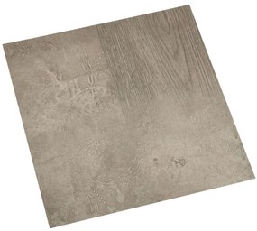Tábuas de soalho autoadesivas 20 pcs 1,86 m² PVC cinzento