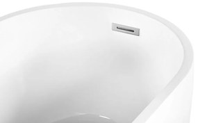 Banheira autónoma em acrílico branco 170 x 78 cm SOLARTE Beliani