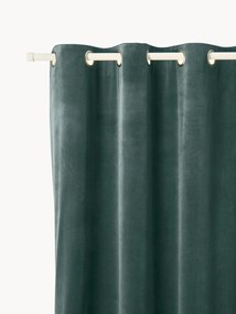 Cortinas em veludo com ilhós Rush, 2 uni.