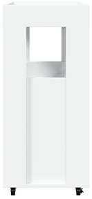 Carrinho de bar 60x39,5x89 cm derivados de madeira branco