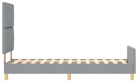 Estrutura de Cama vidaXL Cinzento Claro 80x200 cm Tecido
