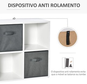 Estante Lelu de 4 Cubos - Design Nórdico