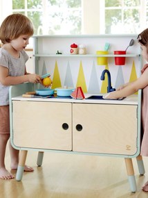 Cozinha equipada - móvel baixo 2 em 1 branco