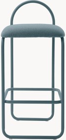 Banco de balcão em bouclé com assento estofado Angui