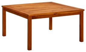 vidaXL Mesa de centro p/ jardim 85x85x45 cm madeira de acácia maciça