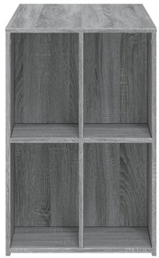 Secretária 102x50x75 cm derivados de madeira cinzento sonoma