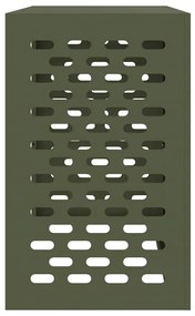Capa para Ar Condicionado Verde-Azeitona 110x50x80 cm Aço