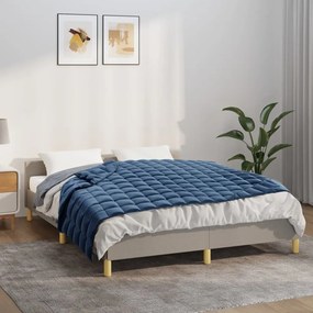 350789 vidaXL Manta pesada 5 kg 120x180 cm tecido azul