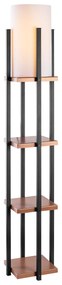 Candeeiro de Pé 7113 – Preto e Cobre – 25 x 25 x 130 cm