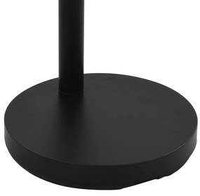 Candeeiro de pé alto 200 cm 5 x E14 preto e dourado