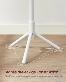 Cabide bengaleiro 47 x 47 x 175 cm Branco