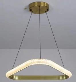 Candeeiro BERKA TR60, de teto, alumínio, dourado, acrílico, led