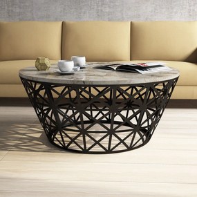 Mesa de Centro Stil – Branco – 90x38x90 cm