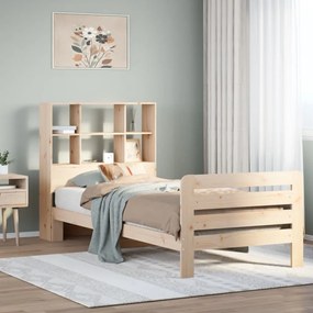 Cama sem colchão 75x190 cm madeira de pinho maciça