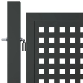 Portão de jardim 300x125 cm aço antracite