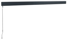 Toldo retrátil 4x3 m tecido e alumínio azul e branco