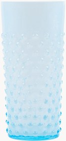 Copos altos artesanais Opaline Hobnail, conjunto de 2