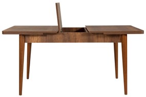 Conjunto de Mesa de Jantar Extensível Vina – Nogueira – 130x77x80 cm