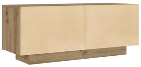 Móvel TV 100x35x40 cm derivados de madeira carvalho artisiano