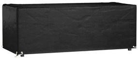 Capa p/ mobiliário de jardim 8 ilhós 192x82x65 cm retangular