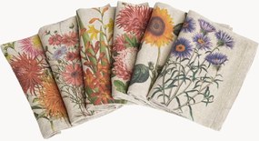 Guardanapos em linho Country Flowers, conjunto de 6