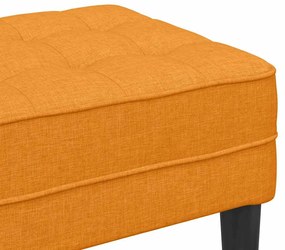 Banco vidaXL Amarelo Escuro 113x57x39 cm Tecido