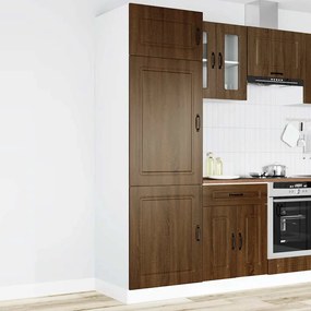 vidaXL Armário de cozinha Kalmar derivados madeira carvalho castanho