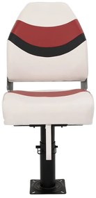 2 pcs conjunto assento de barco dobrável com encosto alto