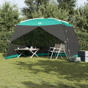 vidaXL Rede Mosquito para Camping com Porta Verde para 4 Pessoas à Prova d'Água