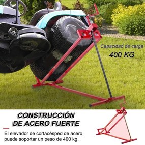 Dispositivo de elevação de tractores Plataforma de elevação de 400 KG continuamente ajustável para cortadores de relva
