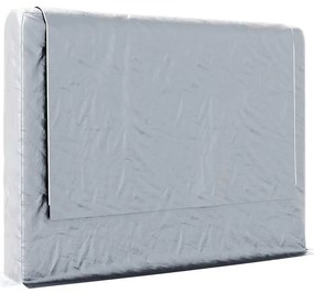 Rack de lenha com tampa de chuva 200x25x150 cm aço galvanizado