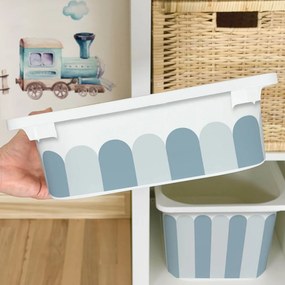 Autocolante para caixa IKEA TROFAST - Arcos azuis
