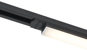 LED Candeeiro de teto moderno preto para sistema de calha monofásico 15W 1180 lm 2700-3800K - Iconic Tsiri Moderno