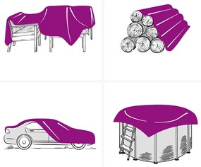 Lona 3x6 m 650 g/m² antracite