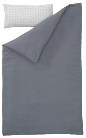 Kave Home - Set Alay lençol,capa edredão,capa almofada 100% algodão orgânico GOTS quadrados 60x120 cm