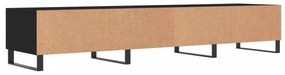 Móvel de TV 80x36x50 cm derivados de madeira preto