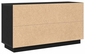 Sideboard vidaXL Preto Carvalho 102x35x55 cm Madeira de engenharia