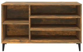 Sapateira 102x36x60 cm derivados de madeira carvalho fumado