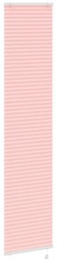 Rosa Plissada Cega 40x200 cm Largura Tecido 39,4 cm Poliéster