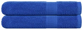 vidaXL Toalhas FROGN 2 pcs 100x200 cm 360 g/m² azul