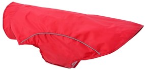 Capa de chuva para cães com tiras reflectoras vermelho L