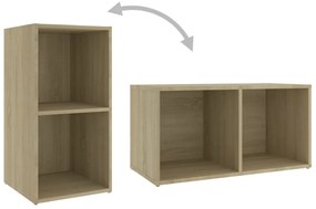 8 pcs conjunto móveis de TV derivados madeira carvalho sonoma