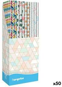 Papel de Embrulho Europrice Melody Multicolor Rolo 70 X 200 cm (50 Unidades)