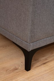 Sofá de Canto Petra – Cinzento Claro – 145 x 250 cm