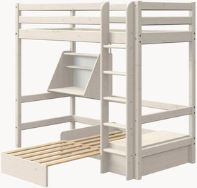 Cama para crianças 2 em 1 em madeira com secretária Nor