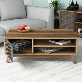 Conjunto de Mobiliário de Sala de Estar Inci – Nogueira Azul – TV: 160